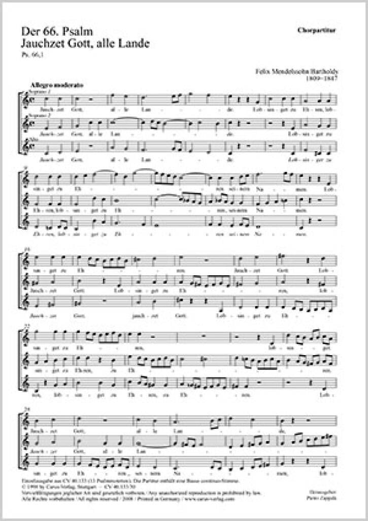 Mendelssohn: Psalm 66